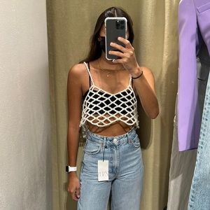 Selling pearl top!! BRAND NEW